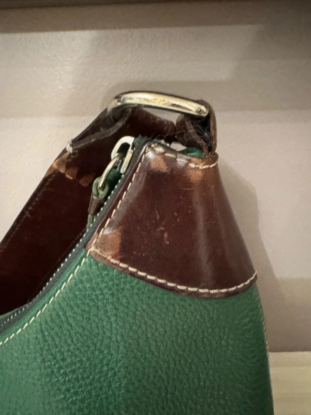 Dooney & Bourke pebbled green